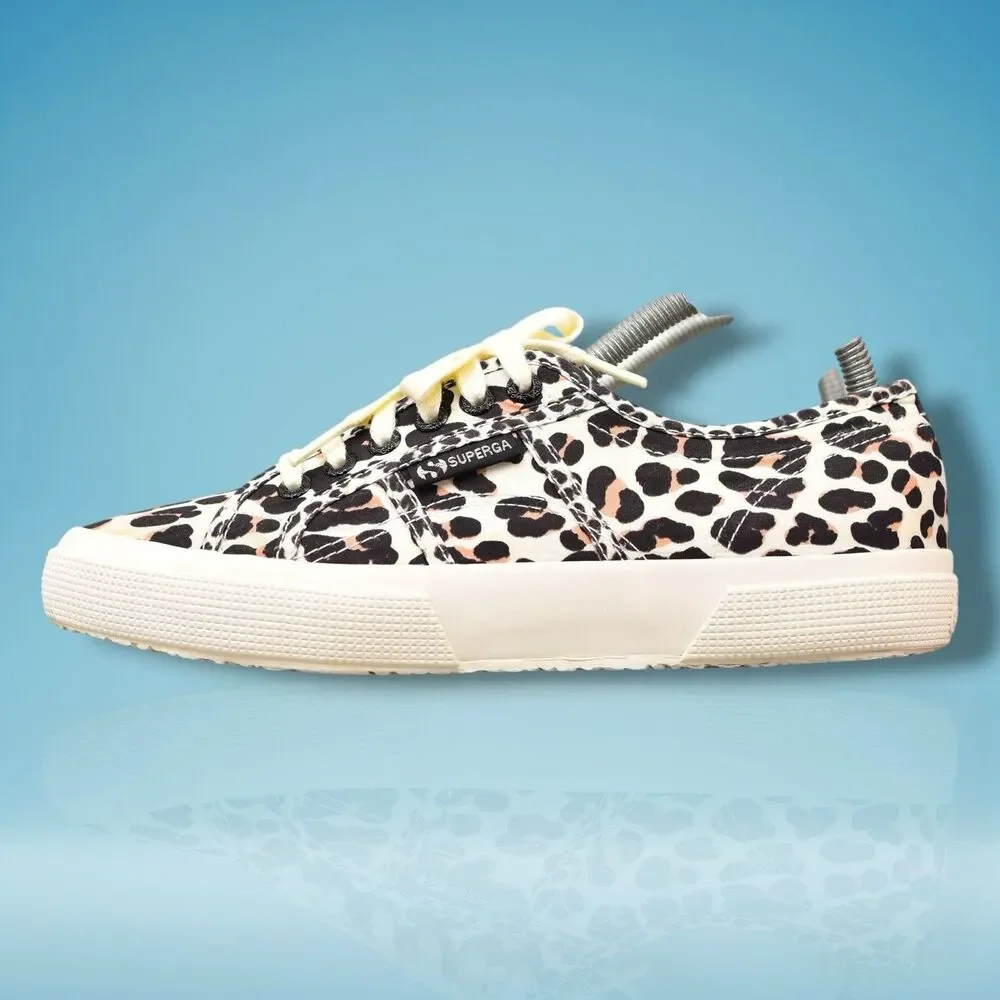 Superga 2750 Sneakers Women’s Size 8 EU 39 Light Leopard Cheetah Print